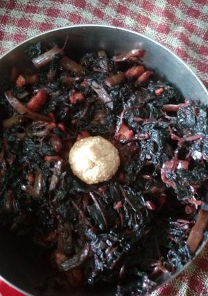 লালশাক ভাজা (lalshak bhaja recipe in bengali) রেসিপির প্রধান ছবি
