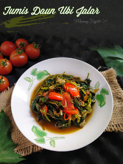 Foto resep Tumis Daun Ubi Jalar