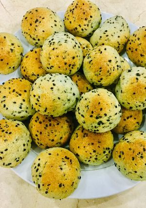 Hình của món Bánh mì mè cona Hàn Quốc.