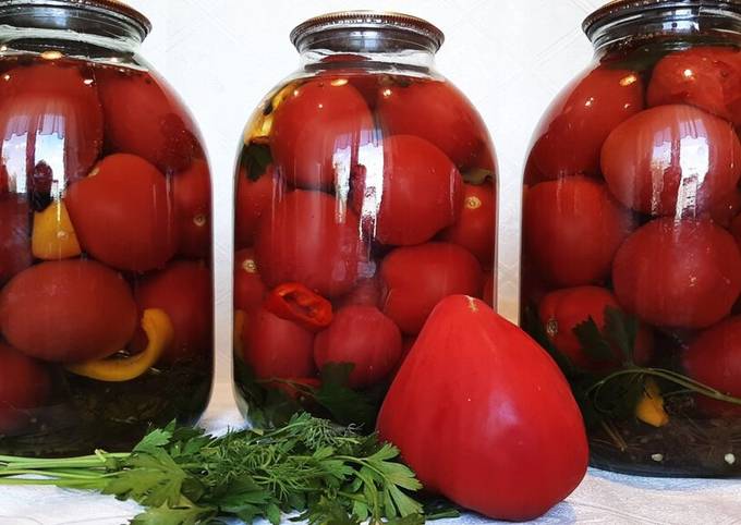 Сладкие помидоры «Пальчики оближешь» на зиму — рецепт с фото пошагово