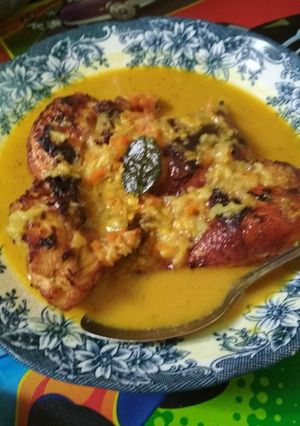 Foto resep Ayam goreng santan kuning
