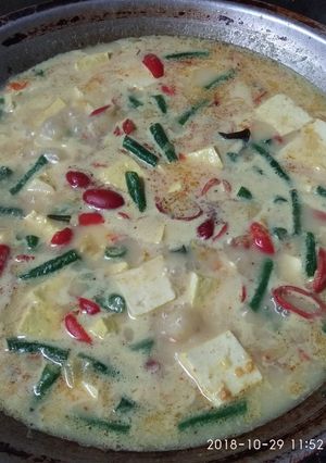 Foto resep Lodeh tahu dan kulit melinjo