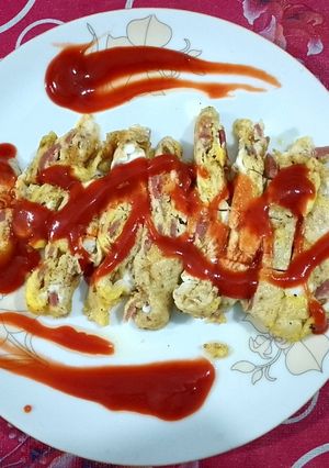 Sausage omelet roll🍳 রেসিপির প্রধান ছবি