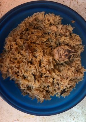 A picture of Chicken Biryani.