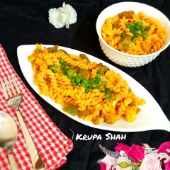 A picture of Fusilli pasta.