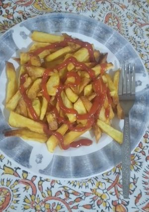 عکسی از دستور 🍁سیب زمینی سرخ کرده رستورانی🍁