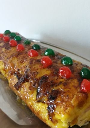 Una foto de Pionono de Navidad