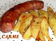 Una foto de botifarra con patatas
