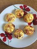 Mini Quichés de jamón y queso sin base