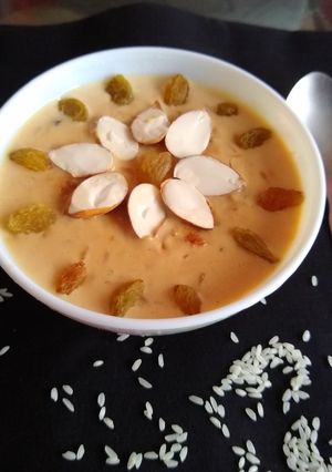 A picture of Caramelized rice kheer.
