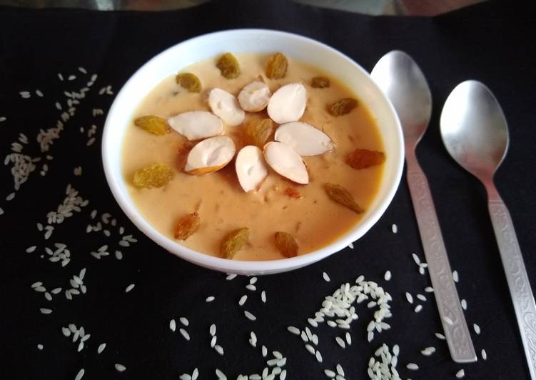 Steps to Make Quick Caramelized rice kheer