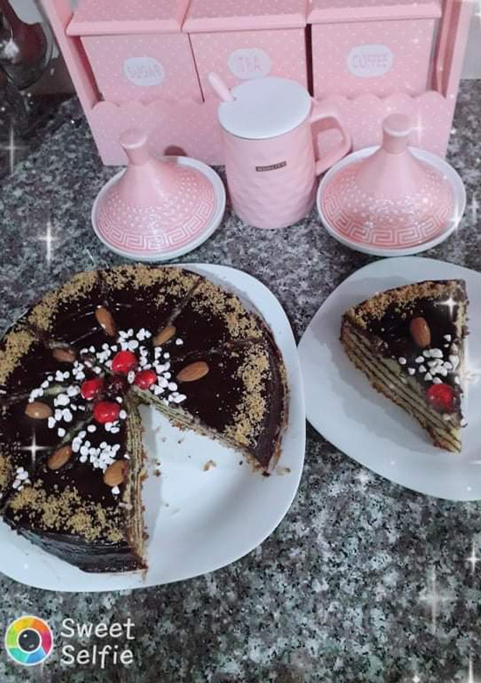 صورة لوصفة كيكه الطبقات