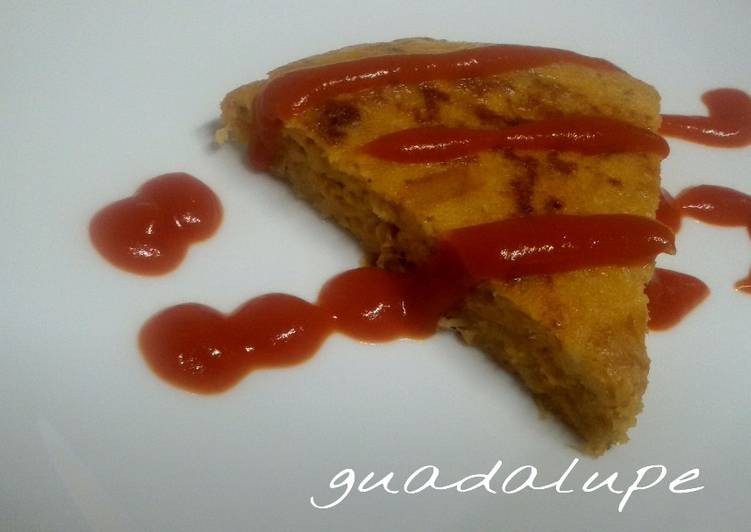 Tortilla de pan duro y atún en GM E y F y tradicional