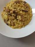 Risotto con funghi e zafferano