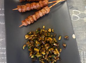 Foto di Spiedini di bocconcini di soia glassati