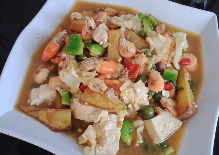 Tauco tahu udang campur2