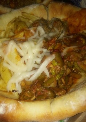 صورة لوصفة طبق بالعجين ولا أروع