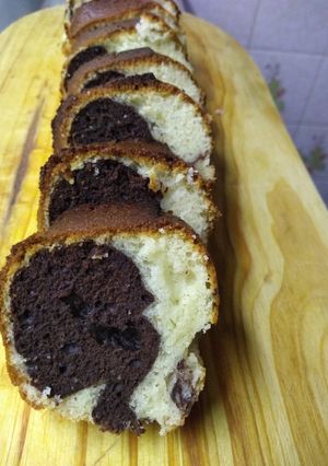 Una foto de Torta marmoleada de 8 cucharadas