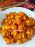 Sambalado kendang (kentang udang)