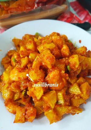 Foto resep Sambalado kendang (kentang udang)
