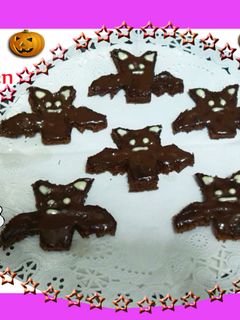 Una foto de Recetas para Halloween fáciles: murciélagos de chocolate