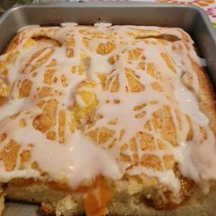 A picture of Peach Coffee Cake.