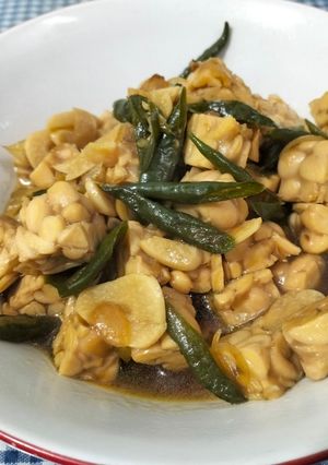 Foto resep Tumis tempe cabai hijau