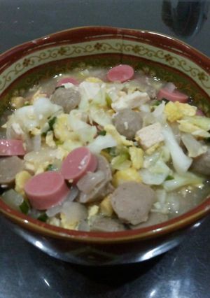 Foto resep Capcay telur kuah kental