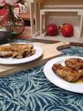 Pollo con salsa de jengibre