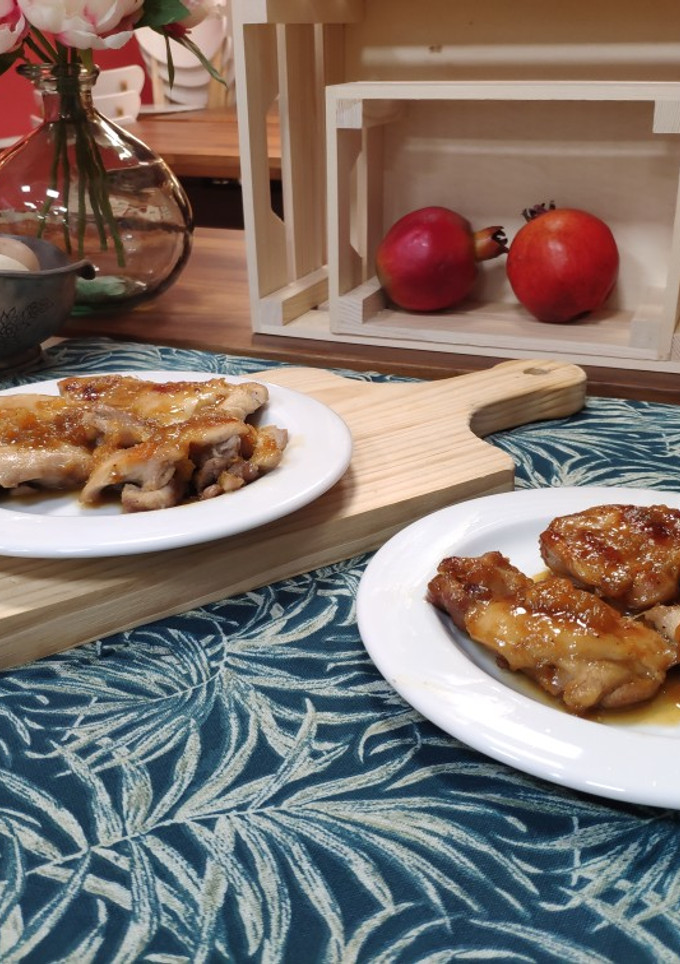 Una foto de Pollo con salsa de jengibre
