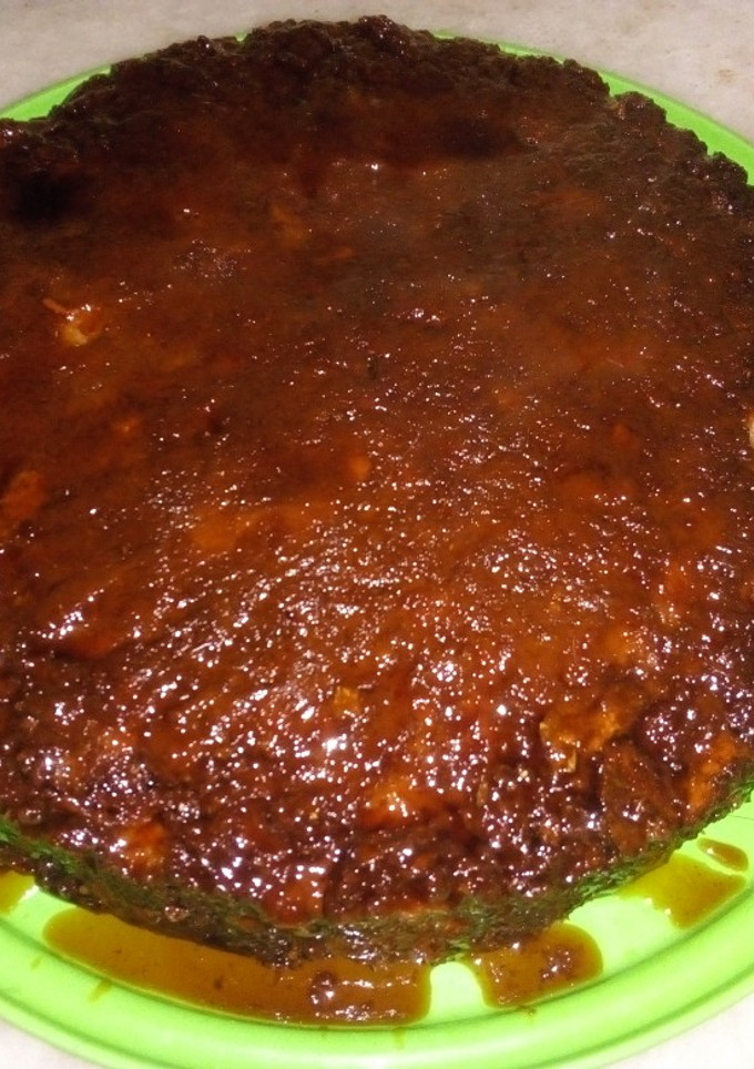 Una foto de Budín de pan chocolatoso