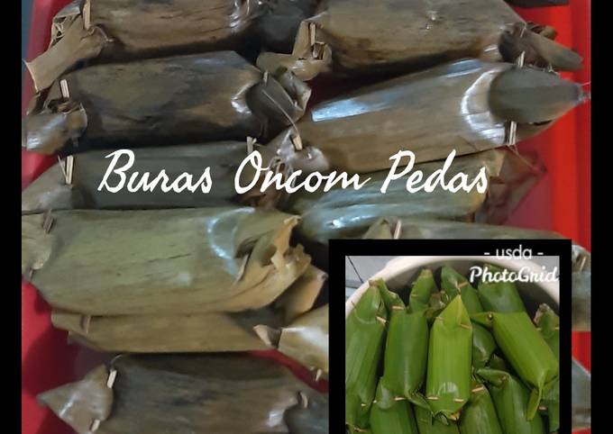 Buras Isi Sambal Oncom Pedas