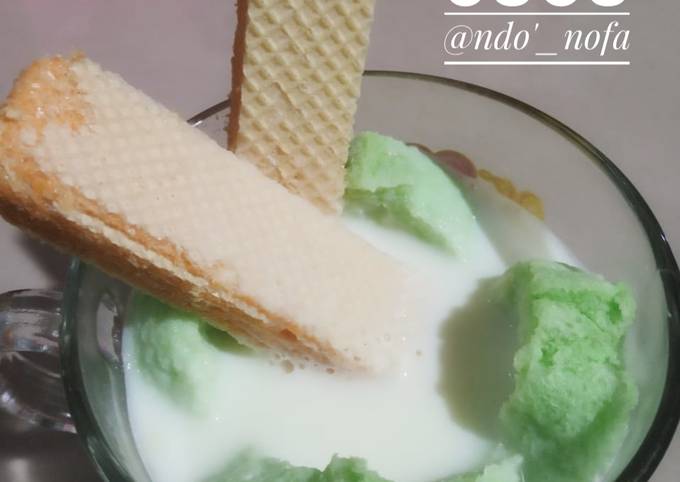 Roti tawar Pandan susu