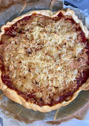 Une photo de Tarte thon tomate