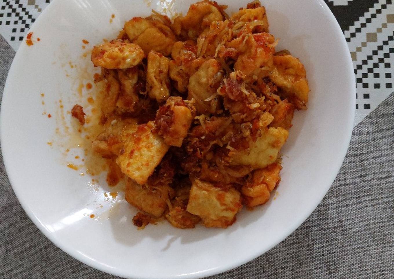 Tahu Susu Teri Balado