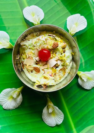 A picture of Dry fruit shrikhand.