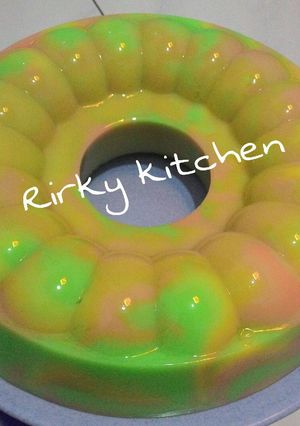 Foto resep Puding roti pelangi