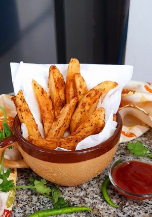 A picture of Potato Wedges.