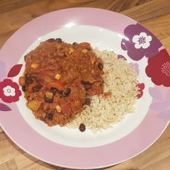 A picture of Vegetable chilli with cocoa.