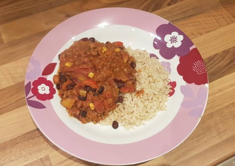 Recipe of Any-night-of-the-week Vegetable chilli with cocoa