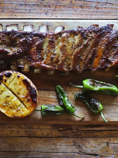 Una foto de Costillas de cerdo asadas
