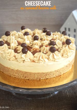 Une photo de Cheesecake au caramel beurre salé