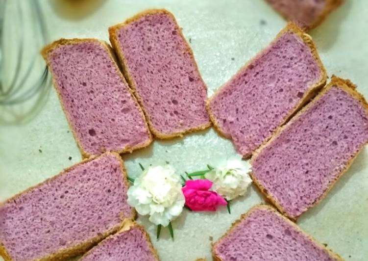 Bahan Chiffon Taro Ekonomis (Tepung Beras) | Resep Membuat Chiffon Taro Ekonomis (Tepung Beras) Yang Enak dan Simpel