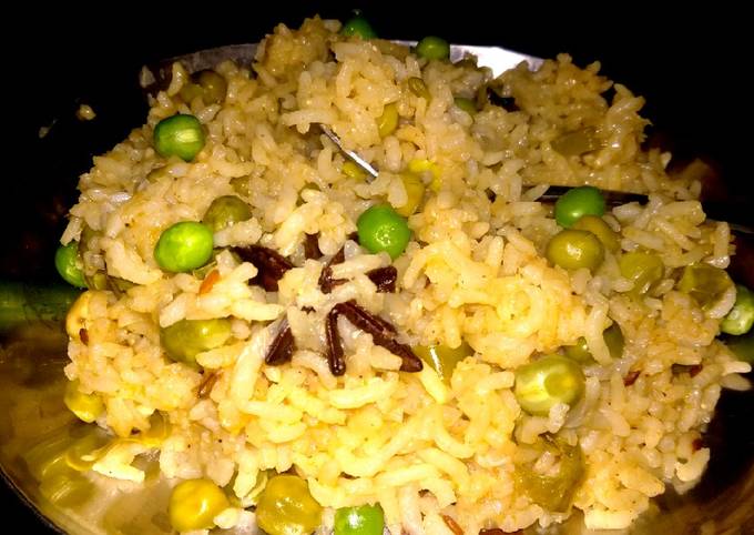 Matar / green peas pulao