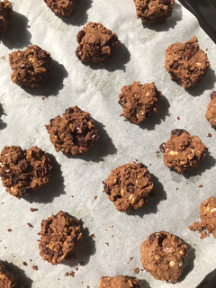 Foto resep Choco Oat Raisin Cookies Gluten Free (takaran sendok)