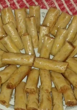 صورة لوصفة جلاش بحشوة الكنافة