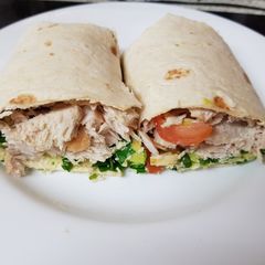 A picture of A Nice Healthy Wrap. 🤗.