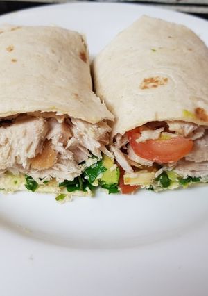 A picture of A Nice Healthy Wrap. 🤗.