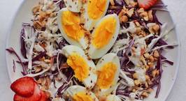Hình ảnh món Salad bắp cải trứng luộc cho buổi tối