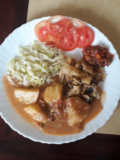A picture of Coconut - Potato stew#festivedishcontestkakamega#authorsmarathon.